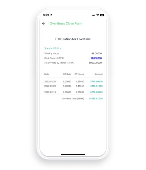 OT Calculation Thailand