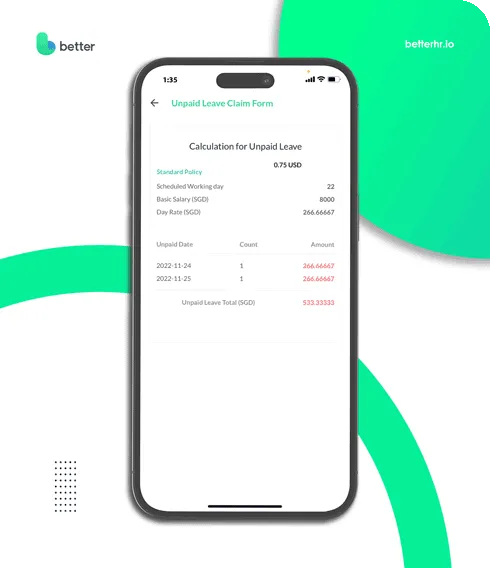 Unpaid Leave Calculator