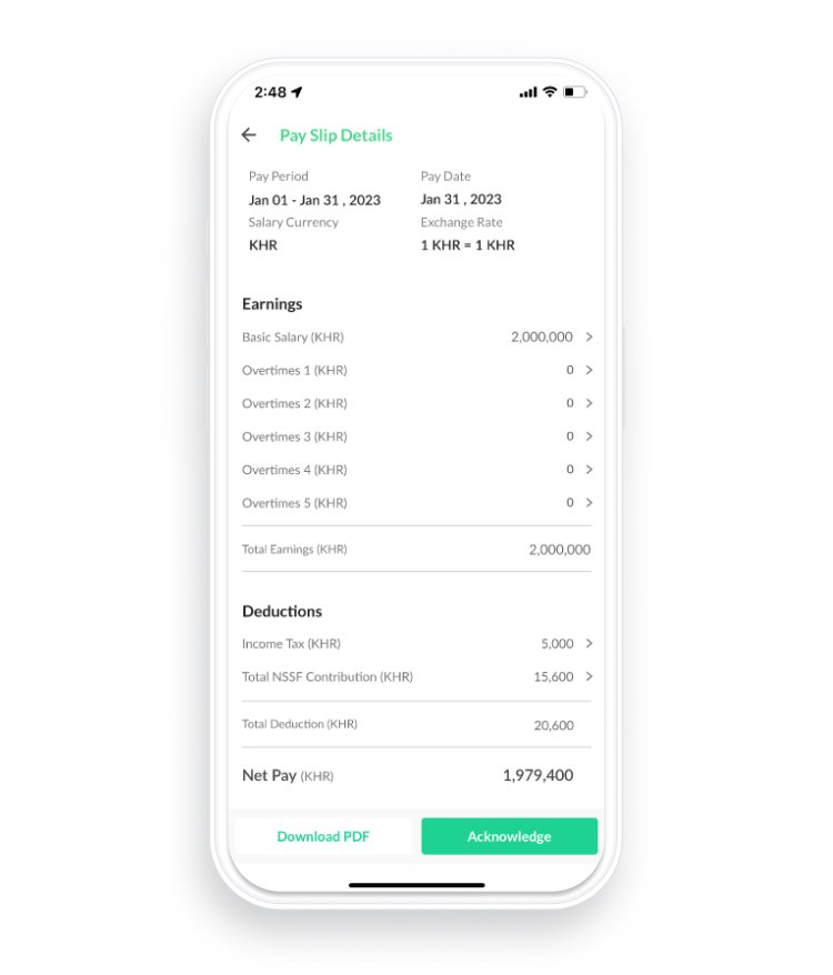 Downloadable PDF Payslip